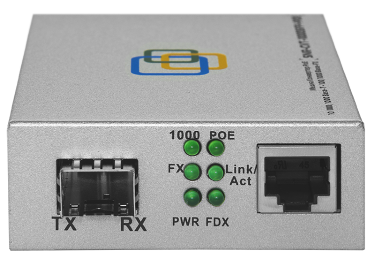 Медиаконвертер  10/100/1000-Base-T / 100/1000Base-FX с SFP-портом