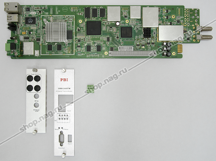 Модуль 4х поточного QAM модулятора PBI DMM-2400TM-30IC для цифровой ГС PBI DMM-1000