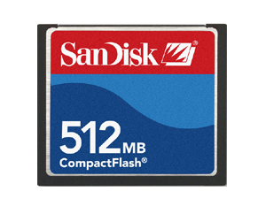Память Compact Flash 512Mb