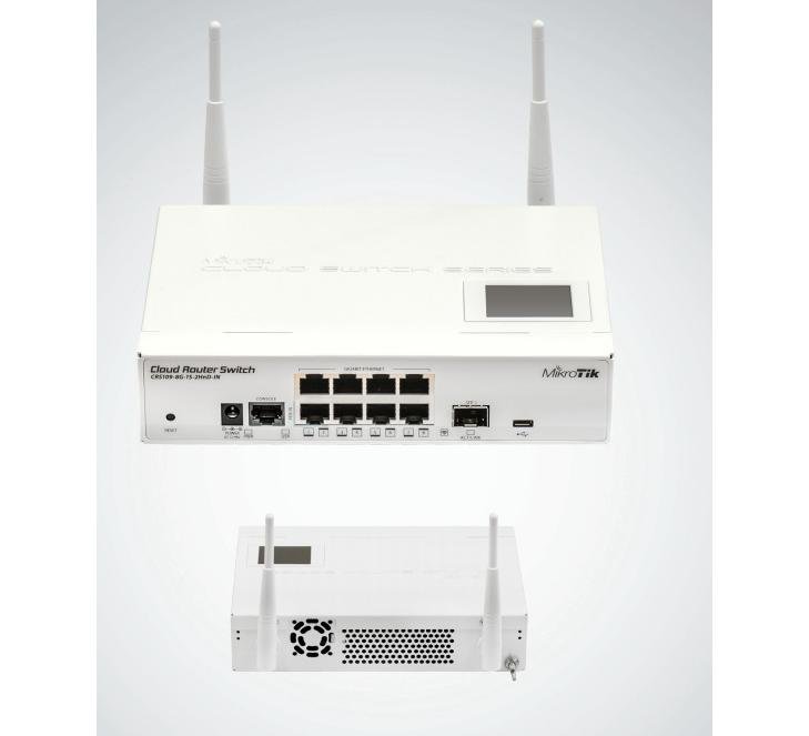 Коммутатор Cloud Router Switch Mikrotik CRS109-8G-1S-2HnD-IN (RouterOS L5)