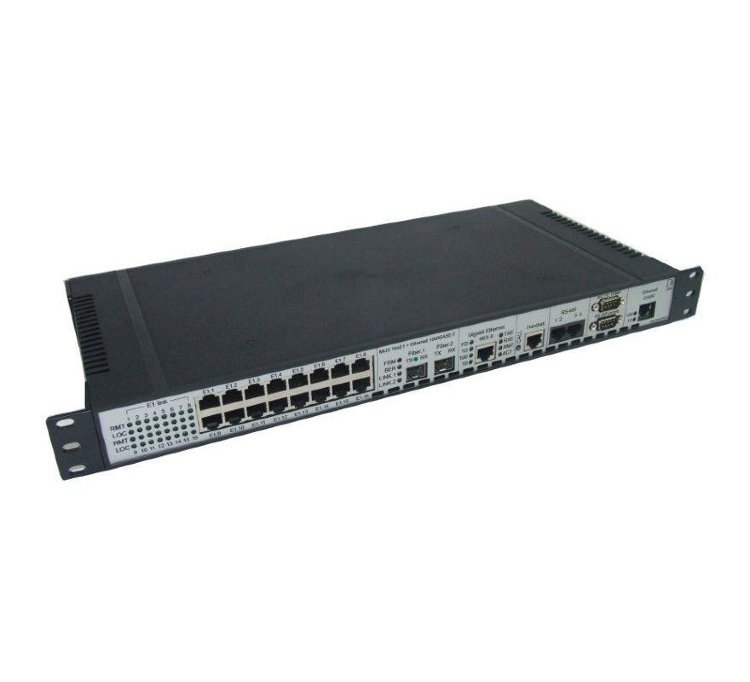 Мультиплексор модульный оптический 4x E1 + Gigabit Ethernet 1000BASE-T + 4x RS-485