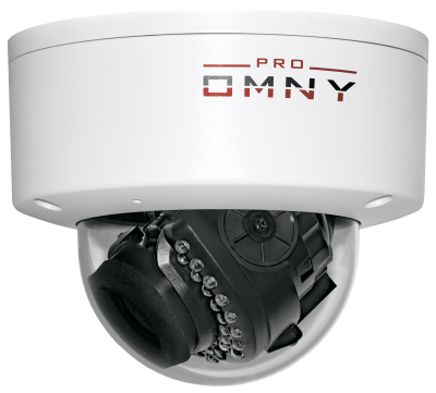 Проектная купольная IP камера OMNY 3000 PRO  3Мп/25кс, H.265, управл. IR, моториз.объектив 2.8-12мм, 12В/PoE, встроенный микрофон