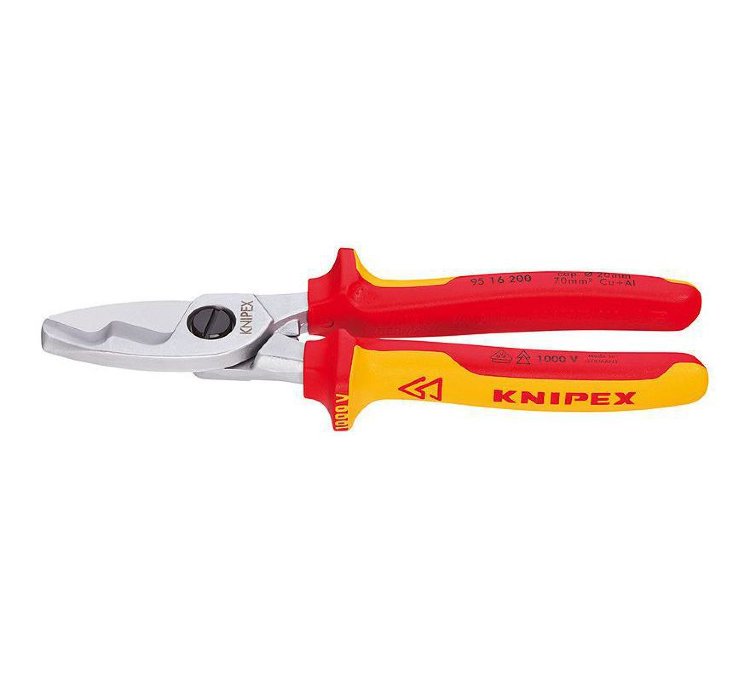 Ножницы для резки кабелей с двойными режущими кромками Knipex KN-9516200