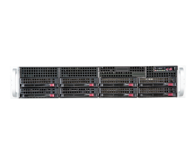 Платформа Supermicro 2U SYS-6028R-WTR, Два процессора E5-2600v3/v4, DDR4, 8x3,5" HDD SATA, 2x1000Base-T, резервируемый БП