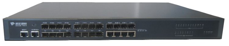 OLT BDCOM 3612 с 12 портами GEPON (SFP), 4 комбо-портами, 4хSFP, 2 БП АC