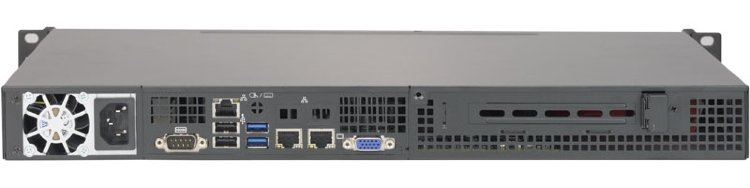 Платформа мини-сервера Supermicro 1U SYS-5019S-L, E3-1200V5, DDR4, 2x2.5"HDD, 2х1000Base-T, 200Вт