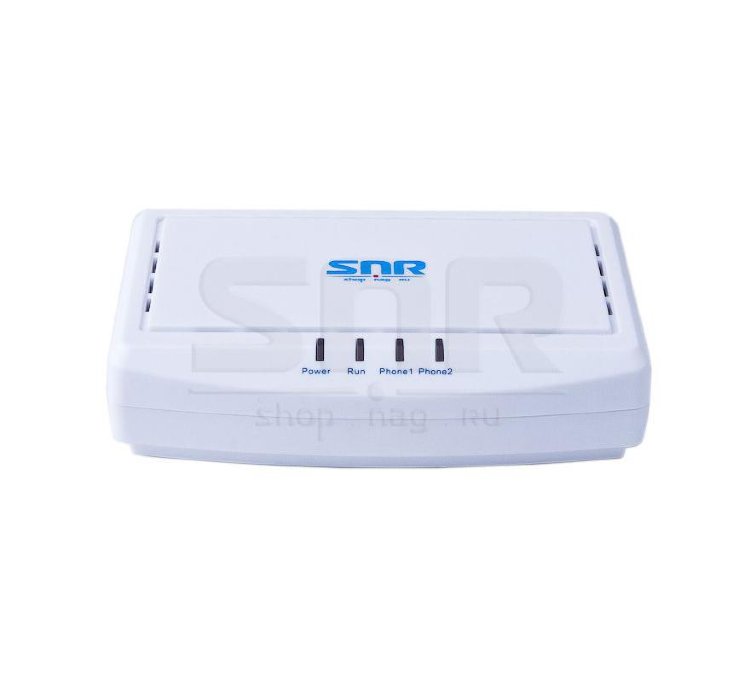 Шлюз VoIP SNR, 2 FXS, 2 RJ45, 2 SIP аккаунта