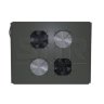 Блок вентиляторов для шкафов TFC глубиной 800мм, 2 вентилятора, черный